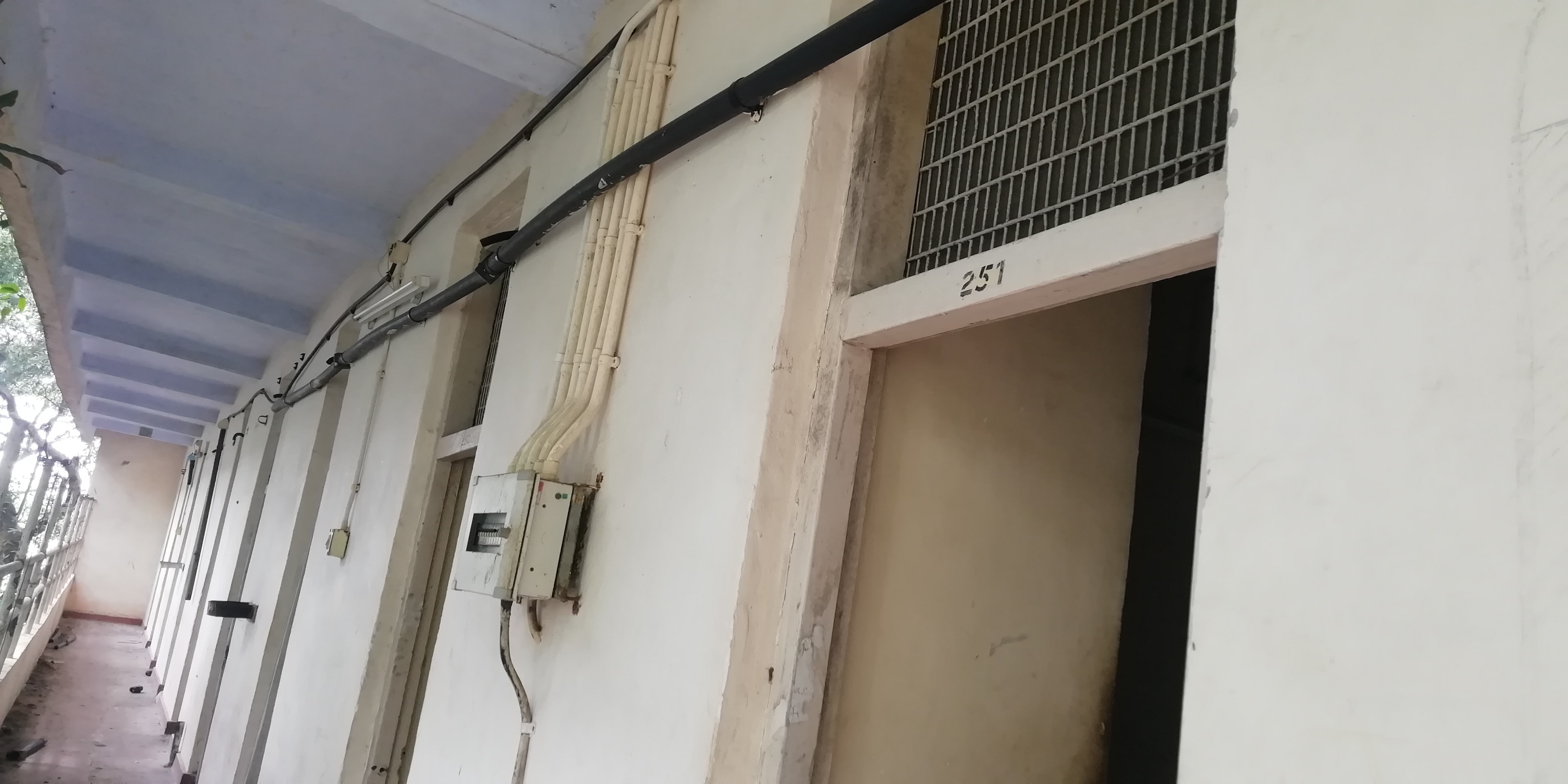 The corridor outside room 251 at IIT Bombay