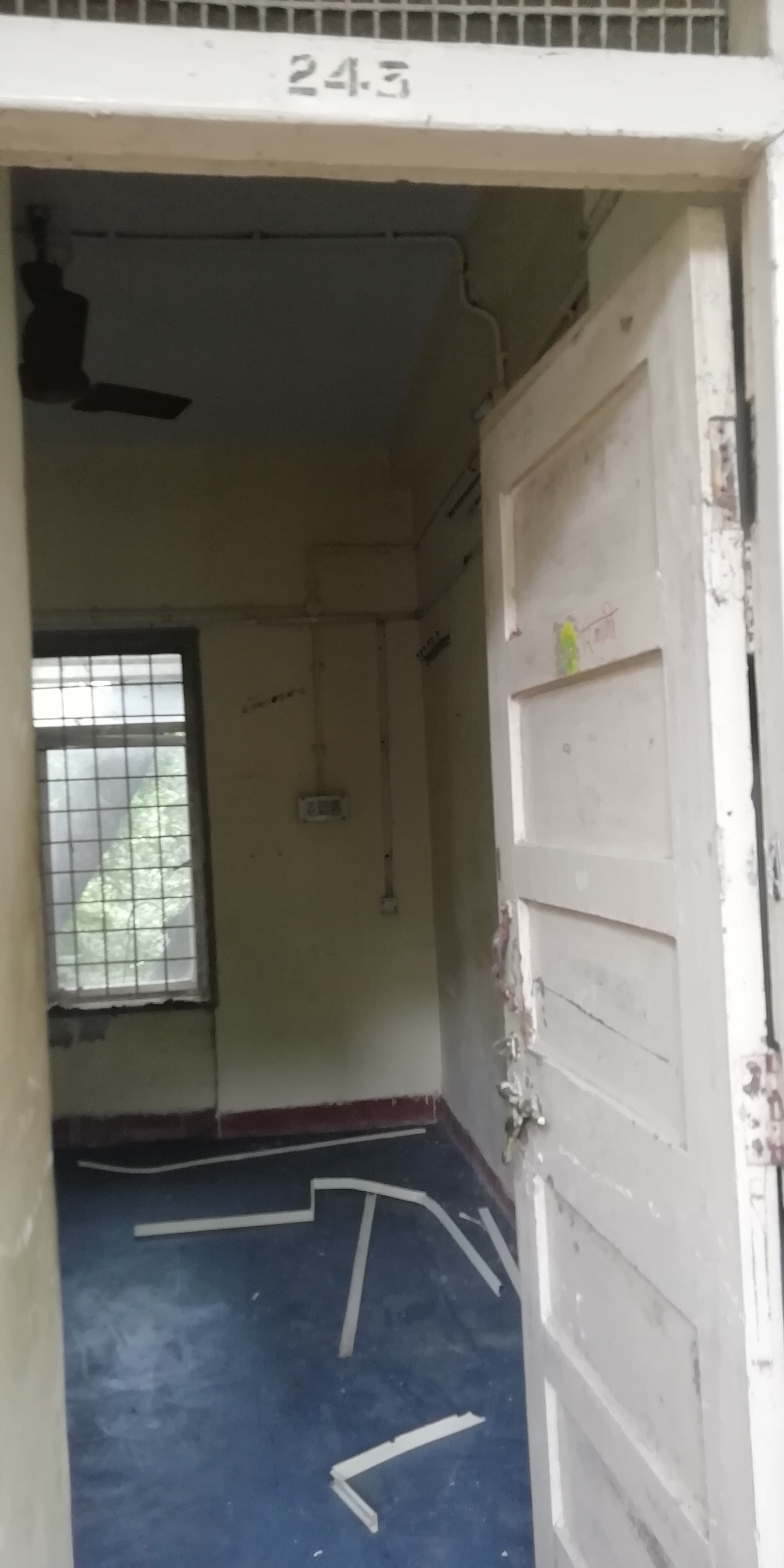 The interior of room 243 at IIT Bombay