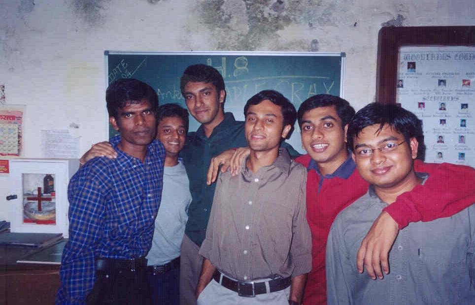 College friends celebrating together