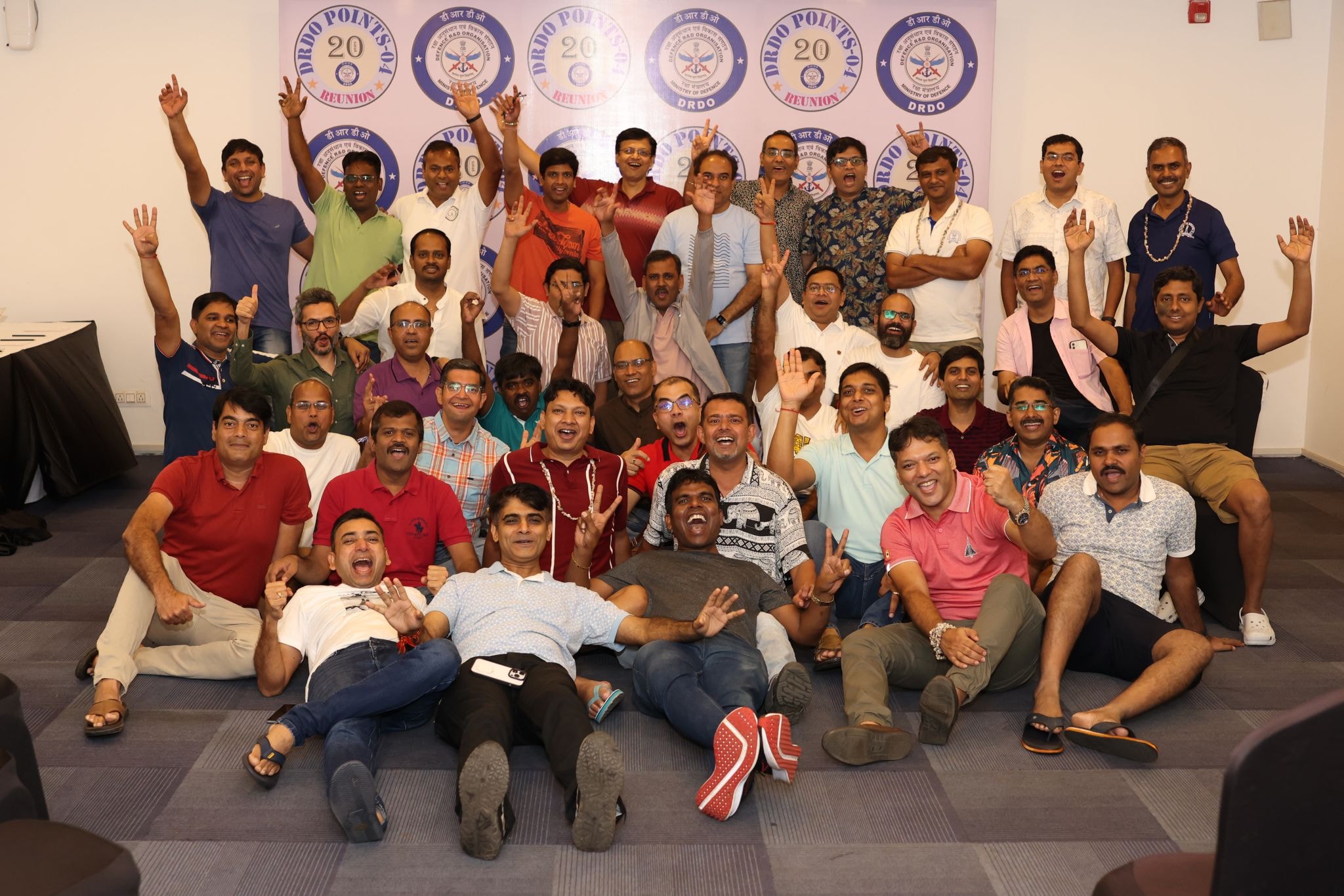 DRDO Points 04 reunion group photograph