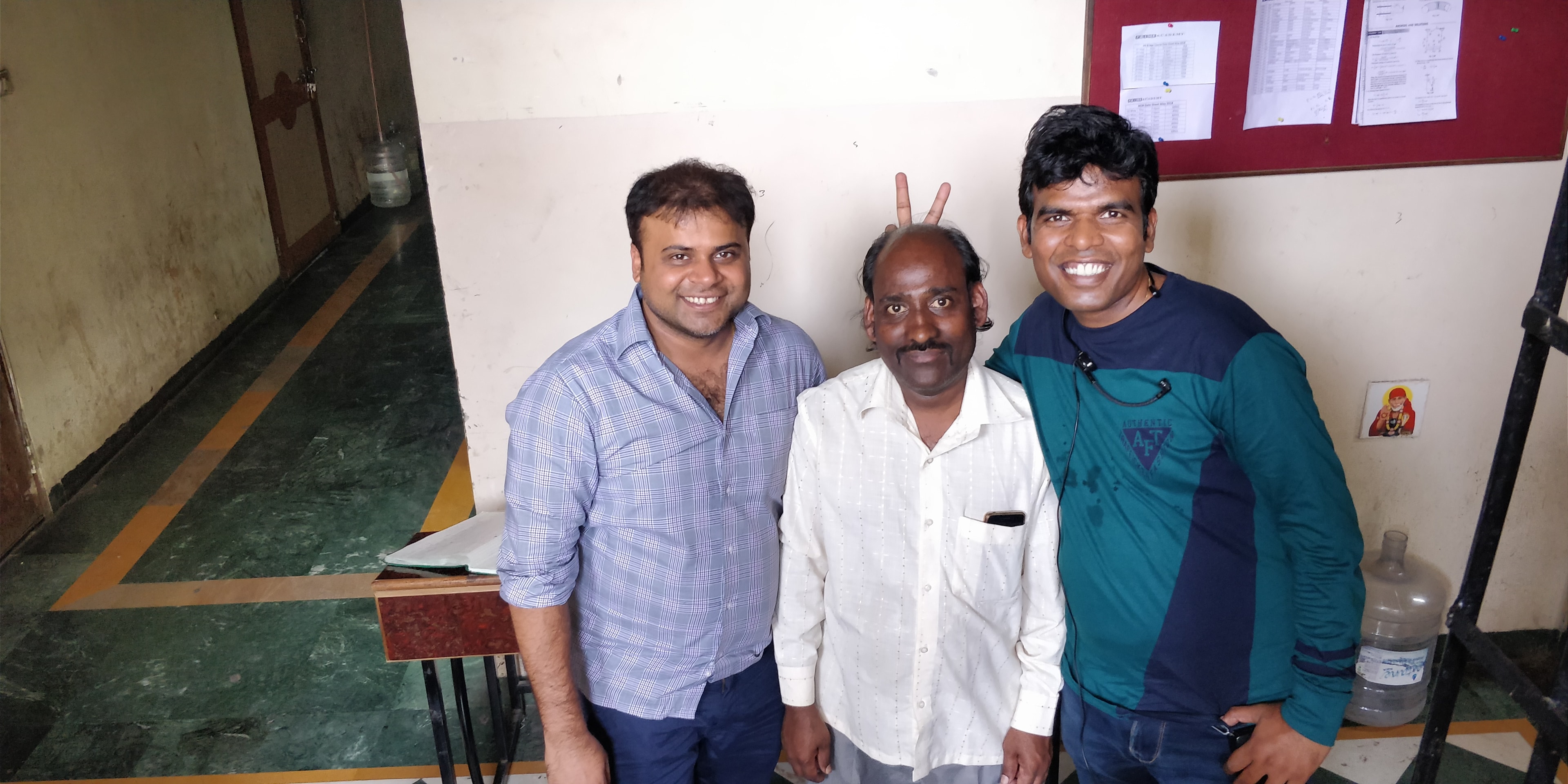 Pradeep Nagar with fellow educators during a teaching journey